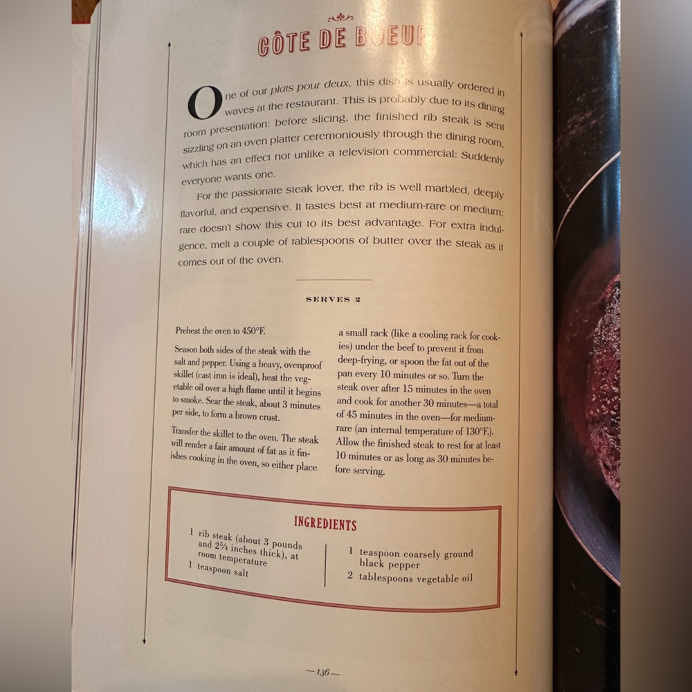 Perfect Hardcover Balthazar Restaurant Cookbook 258 Pages - Picture 4 of 6